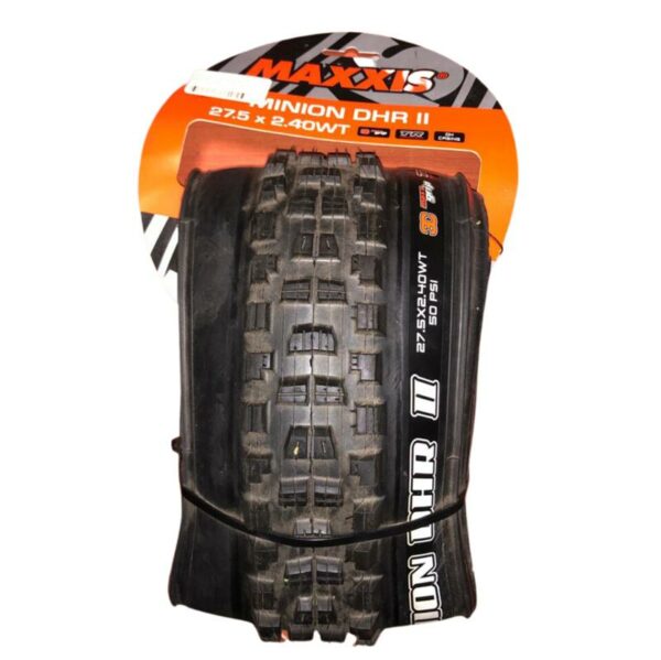 CUBIERTA MAXXIS MINION DHR II 27,5 X 2.40 WT TR+3C MAXX GRIP DH CASING