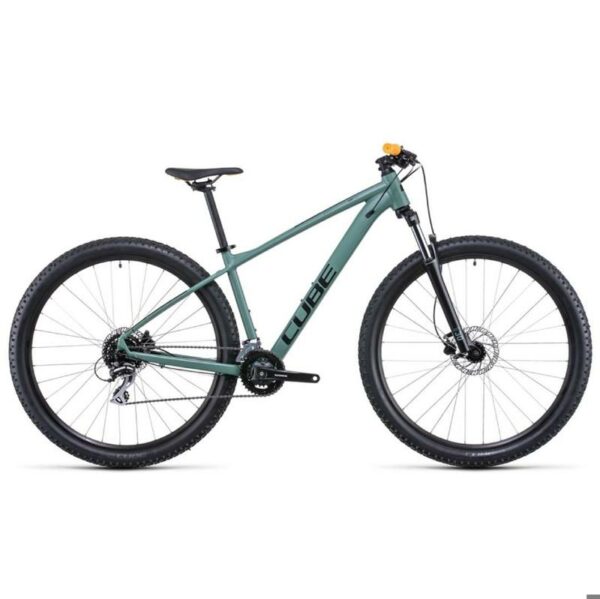 BICICLETA CUBE MTB ROD-29 AIM PRO 2022 OLIVE/ORANGE TALLE M