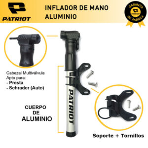 INFLADOR DE MANO PATRIOT ALUMINIO