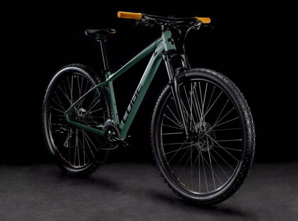 BICICLETA CUBE MTB ROD-29 AIM PRO 2022 OLIVE/ORANGE TALLE M