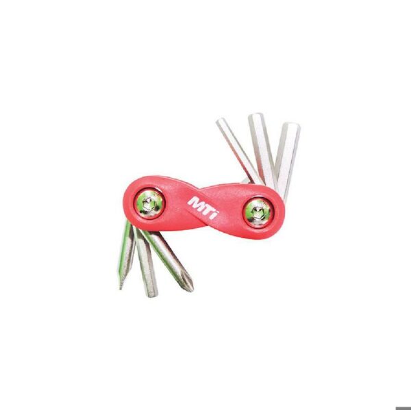 HERRAMIENTA MTI ALLEM NYLON 6FUNCIONES MINI ROJO