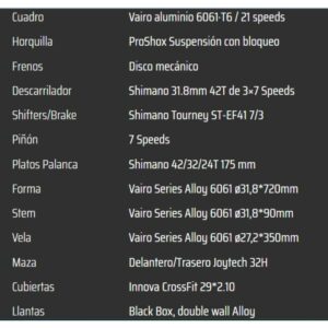 BICICLETA VAIRO XR 3.0 LADY
