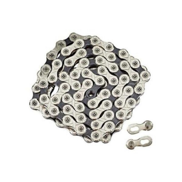 CADENA KMC X10 SILVER BLACK 128 ESLABONES BULK