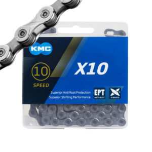 CADENA KMC X10 SILVER BLACK 116 ESLABONES