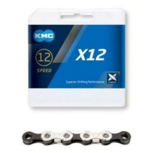 CADENA KMC X12 SILVER / BLACK  (ORIGINAL)