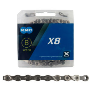 CADENA KMC X8 SILVER GRAY 116 ESLABONES
