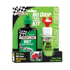 LUBRICANTE HÚMEDO + NO DRIP CHAIN LUBER FINISH LINE KIT WET LUBE 4OZ-120ML