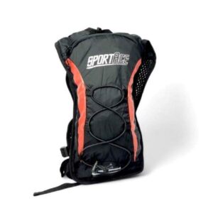 MOCHILA DE HIDRATACION 1LITRO SPORTACE NEGRO/ROJO