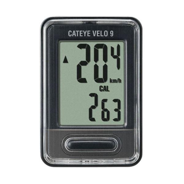 VELOCIMETRO CATEYE VELO-9 NEGRA 8 FUNCIONES con cable
