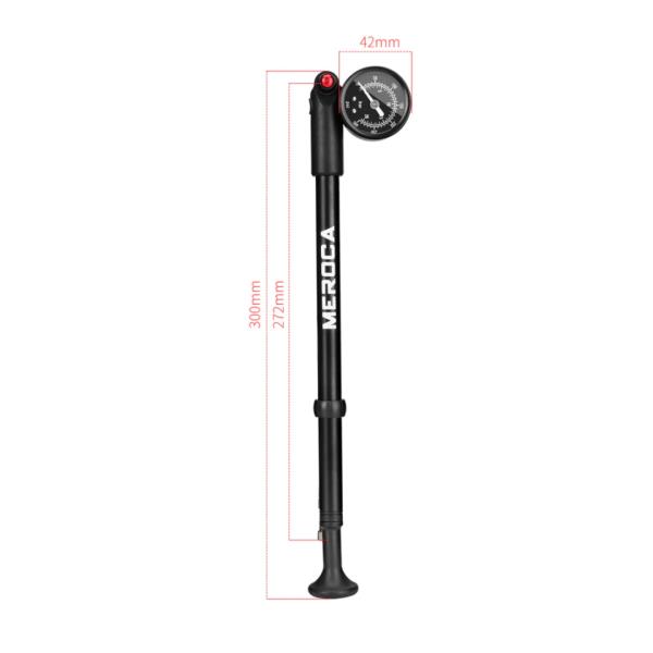 INFLADOR MEROCA P/SUSPENSION Y SHOCKS HASTA 300psi CON MANOMETRO