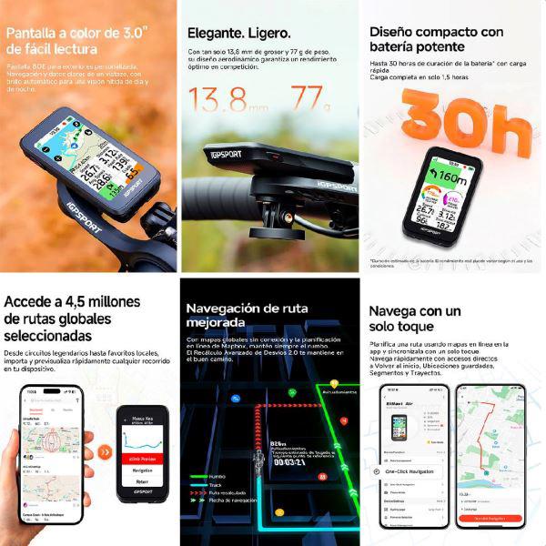 CICLOCOMPUTADORA IGPSPORT BINAVI AIR